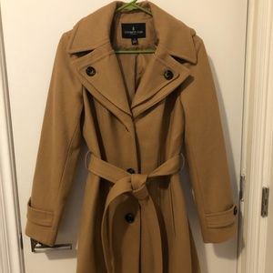 NEW London Fog Wool Coat with Detachable Hood